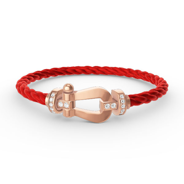 [Elowen jewelsry ]FORCE LARGE HORSESHOE HALF DIAMOND BRACELET ROSE GOLD