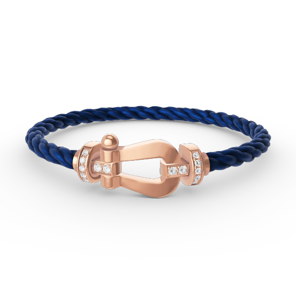 [Elowen jewelsry ]FORCE LARGE HORSESHOE HALF DIAMOND BRACELET ROSE GOLD