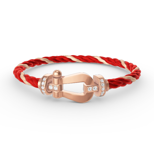 [Elowen jewelsry ]FORCE LARGE HORSESHOE HALF DIAMOND BRACELET ROSE GOLD