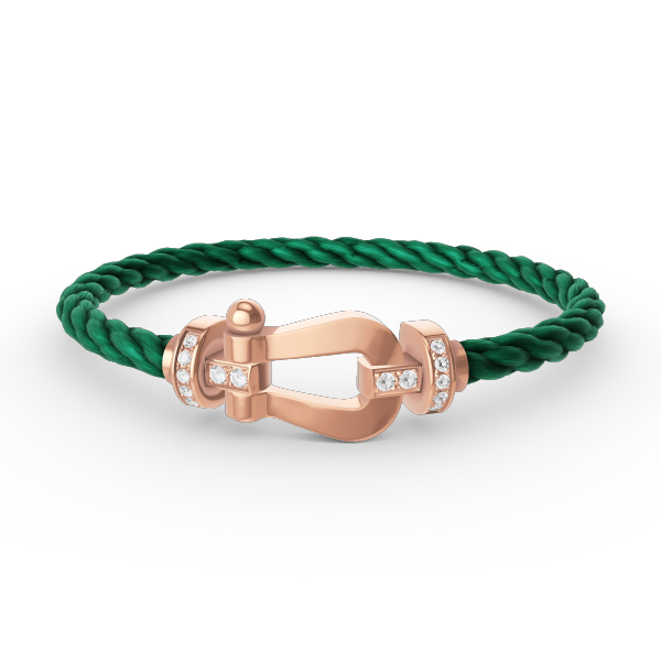 [Elowen jewelsry ]FORCE LARGE HORSESHOE HALF DIAMOND BRACELET ROSE GOLD