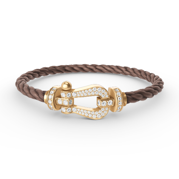 [Elowen jewelsry ]FORCE LARGE HORSESHOE FULL DIAMOND BRACELET GOLD