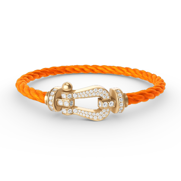 [Elowen jewelsry ]FORCE LARGE HORSESHOE FULL DIAMOND BRACELET GOLD