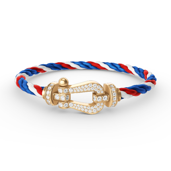[Elowen jewelsry ]FORCE LARGE HORSESHOE FULL DIAMOND BRACELET GOLD