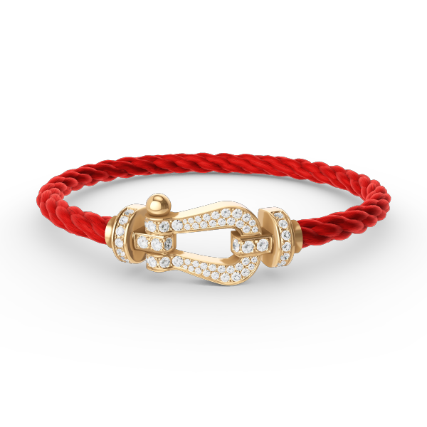 [Elowen jewelsry ]FORCE LARGE HORSESHOE FULL DIAMOND BRACELET GOLD