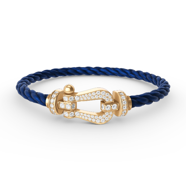 [Elowen jewelsry ]FORCE LARGE HORSESHOE FULL DIAMOND BRACELET GOLD