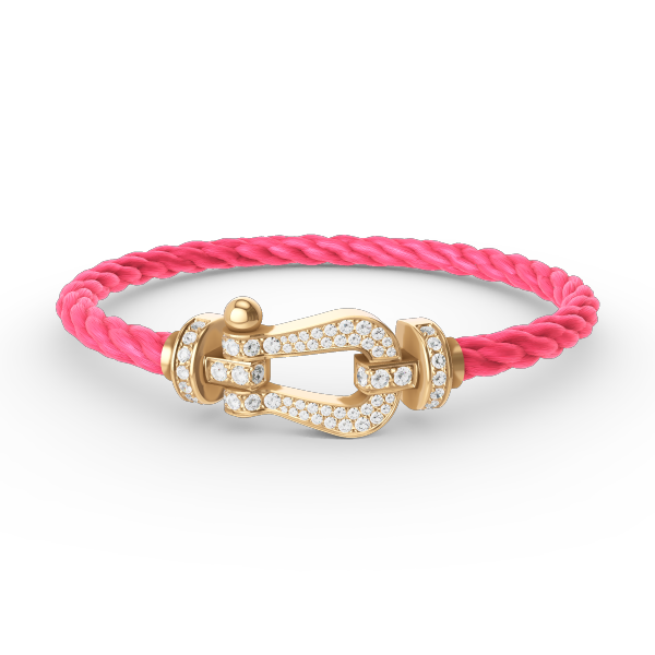 [Elowen jewelsry ]FORCE LARGE HORSESHOE FULL DIAMOND BRACELET GOLD