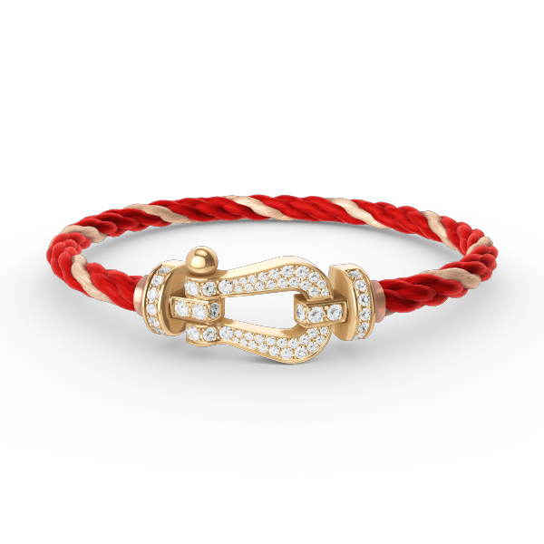 [Elowen jewelsry ]FORCE LARGE HORSESHOE FULL DIAMOND BRACELET GOLD