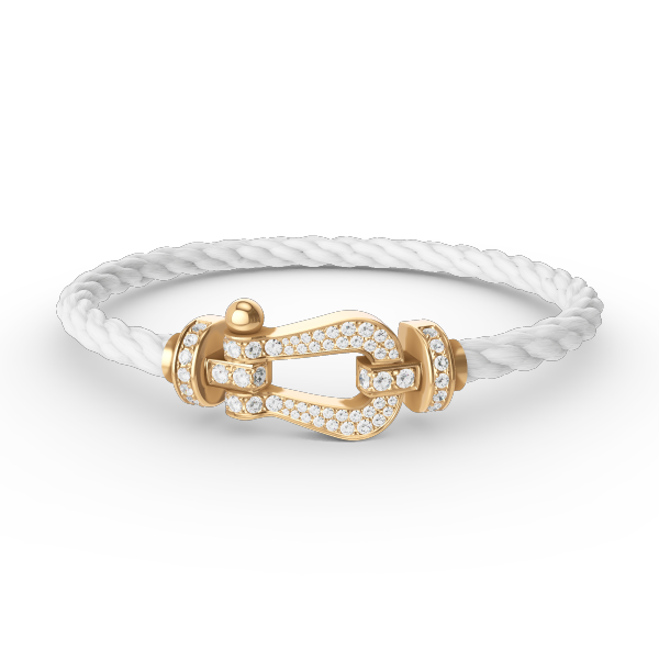 [Elowen jewelsry ]FORCE LARGE HORSESHOE FULL DIAMOND BRACELET GOLD