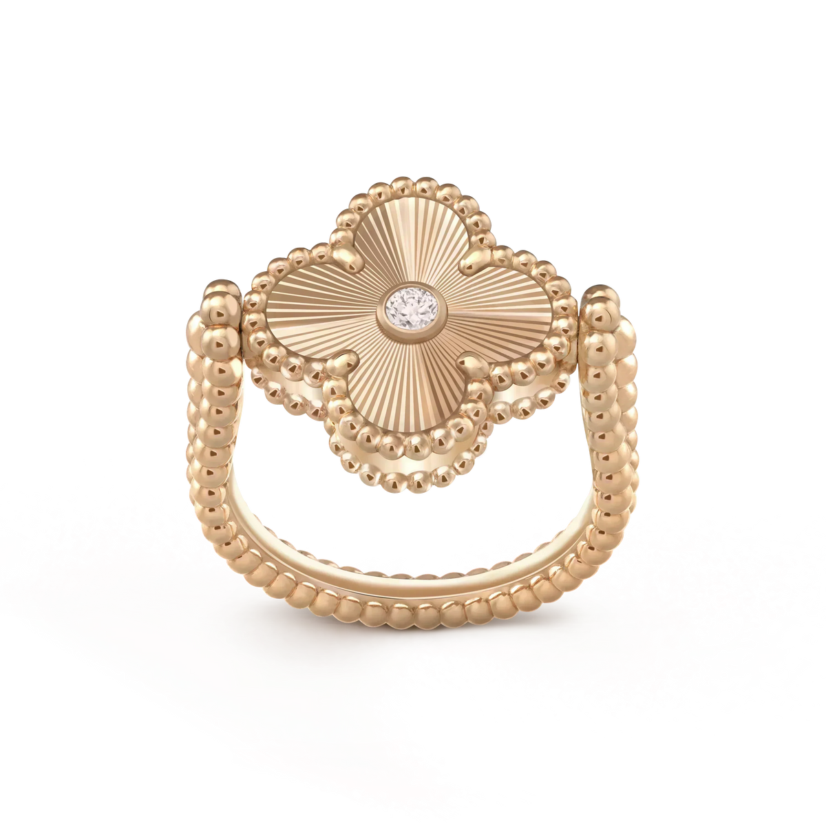 [Elowen jewelsry ]CLOVER RIVERSIBLE PINK GOLD RING