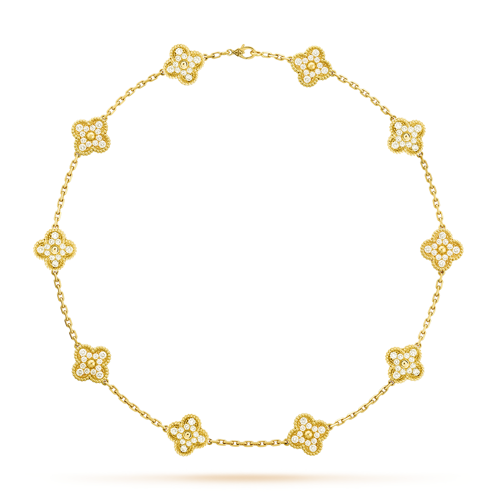 {
  "Elowen jewelsry": "Elowen Schmuck",
  "CLOVER 10 MOTIFS DIAMOND NECKLACE": "KLEEBLATT-HALSKETTE MIT 10 MOTIVEN UND DIAMANTEN"
}