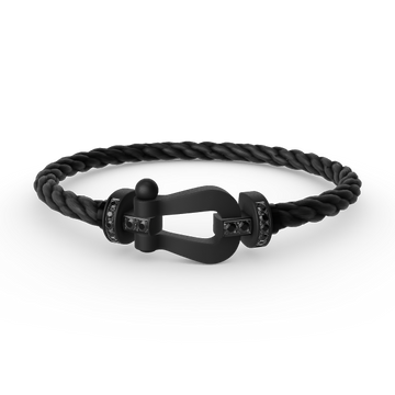 [Elowen jewelsry ]FORCE LARGE SERIES HORSESHOE BLACK SAMURAI BRACELET