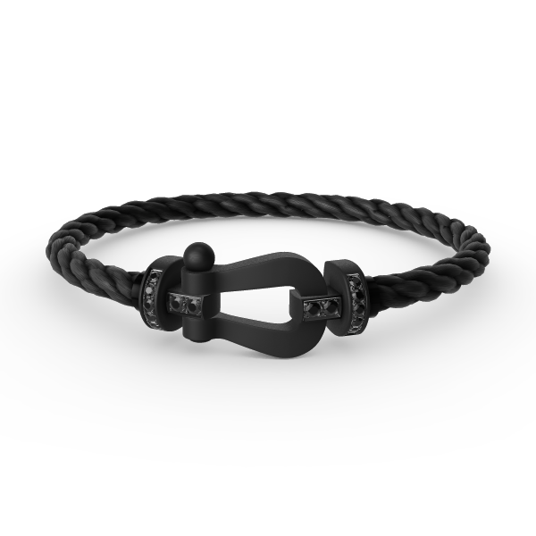 [Elowen jewelsry ]FORCE LARGE SERIES HORSESHOE BLACK SAMURAI BRACELET