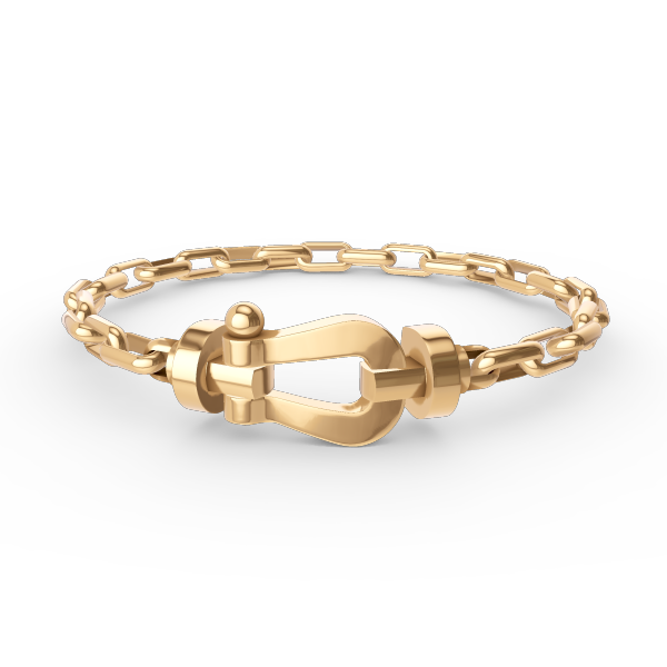 [Elowen jewelsry ]FORCE LARGE HORSESHOE CLASP  METAL BRACELET