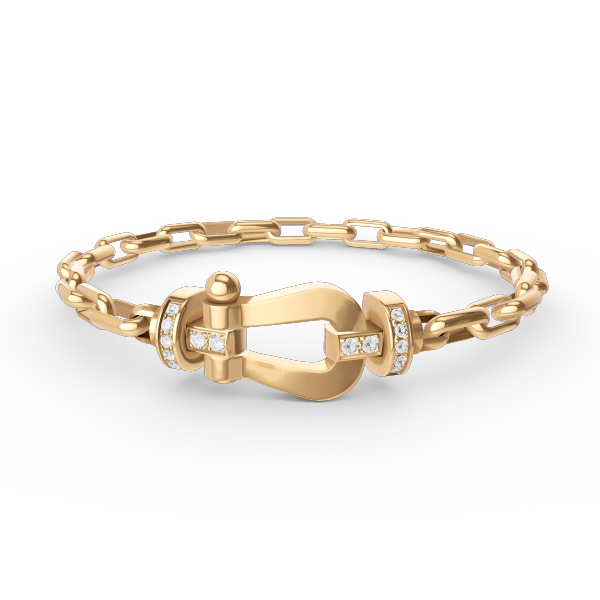 [Elowen jewelsry ]FORCE LARGE HORSESHOE CLASP  METAL BRACELET