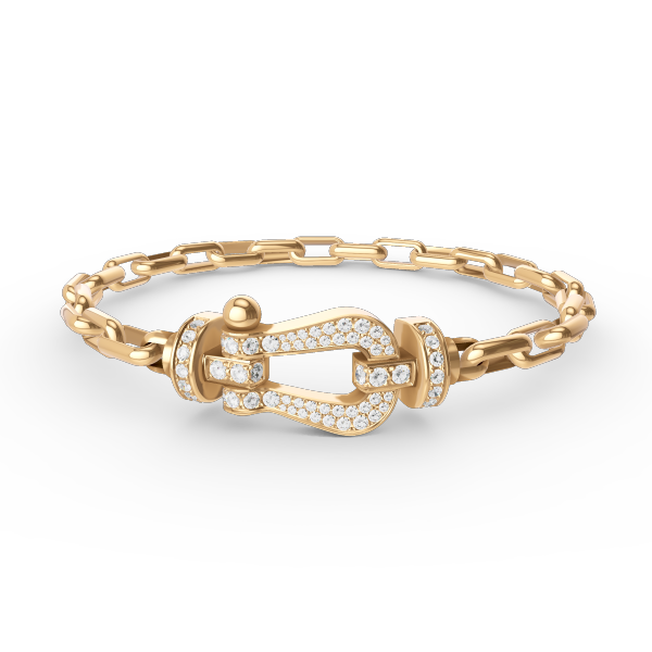 [Elowen jewelsry ]FORCE LARGE HORSESHOE CLASP  METAL BRACELET