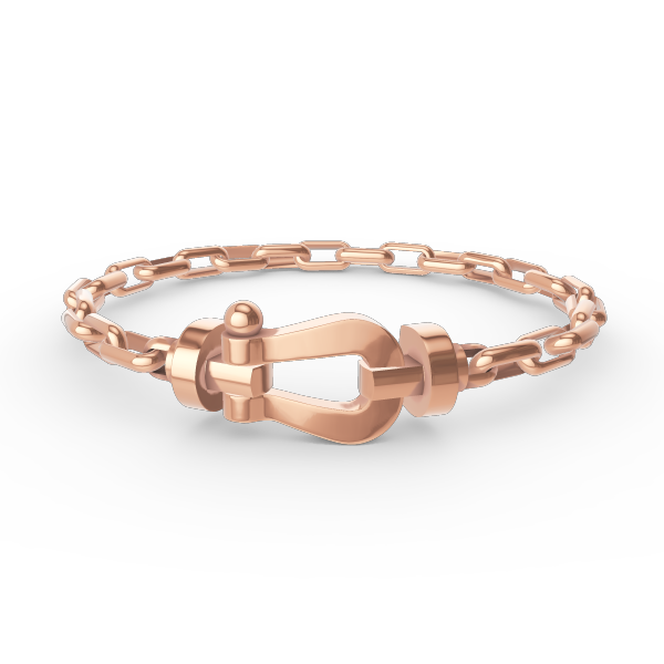 [Elowen jewelsry ]FORCE LARGE HORSESHOE CLASP  METAL BRACELET