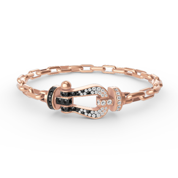 [Elowen jewelsry ]FORCE LARGE HORSESHOE CLASP  METAL BRACELET