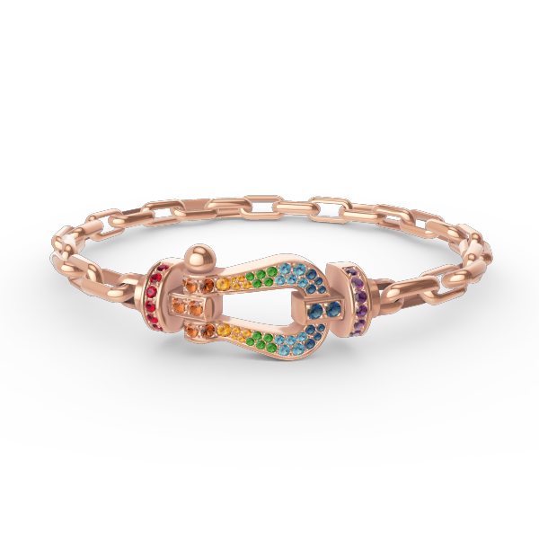 [Elowen jewelsry ]FORCE LARGE HORSESHOE CLASP  METAL BRACELET