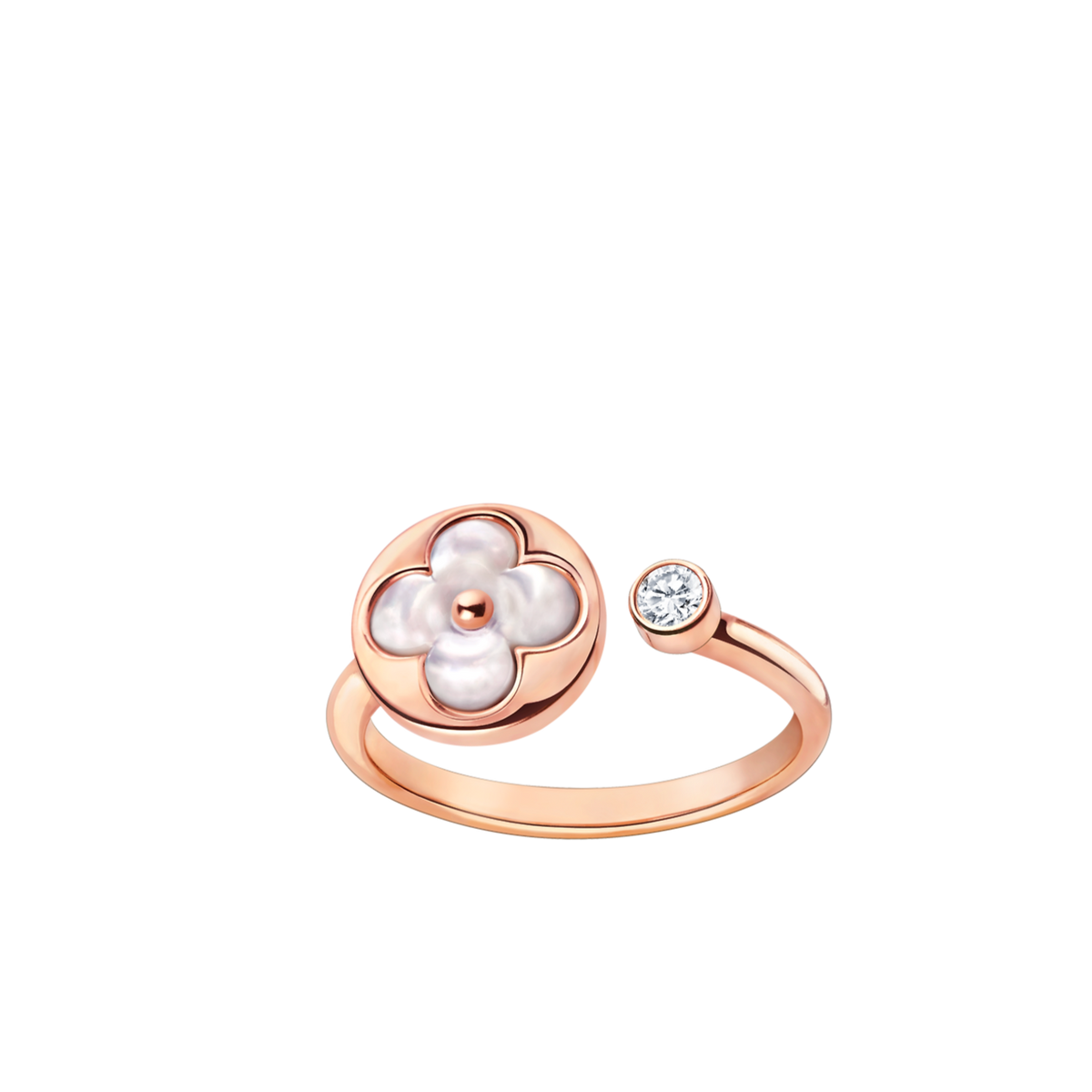 [Elowen jewelsry ]SUN 1 DIAMANT RING MIT ROSA PERLMUTT