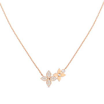 [Elowen jewelsry ]STAR BLOSSOM HALSKETTE ROSÉGOLD DIAMANTEN