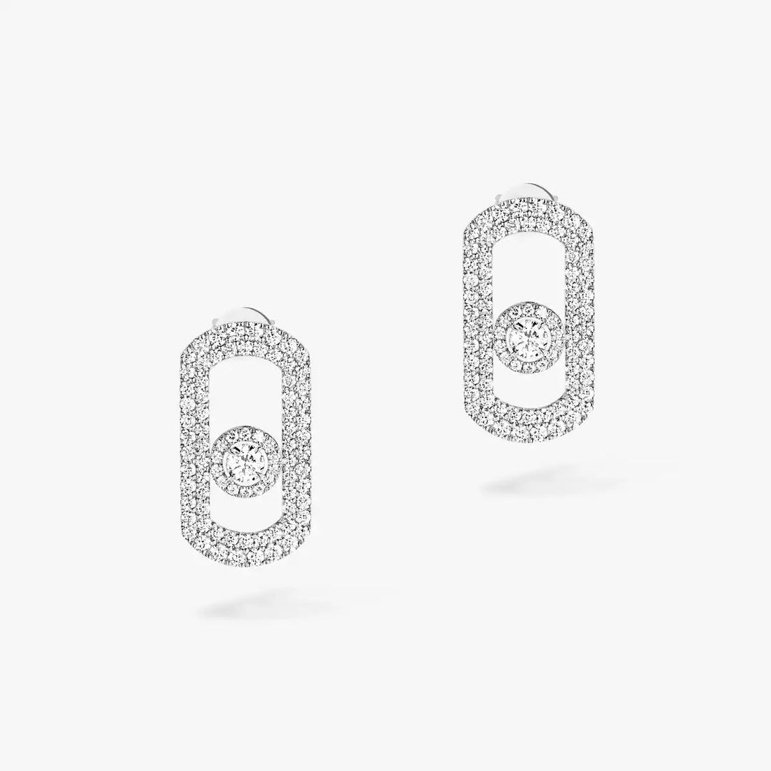 [Elowen jewelsry]So Move Pave_-Set Diamond Earrings in Silver