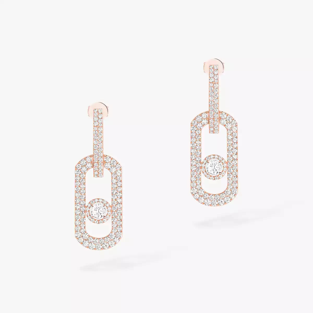 [Elowen jewelsry]So Move XL パヴェセッティング ダイヤモンドペンダントイヤリング