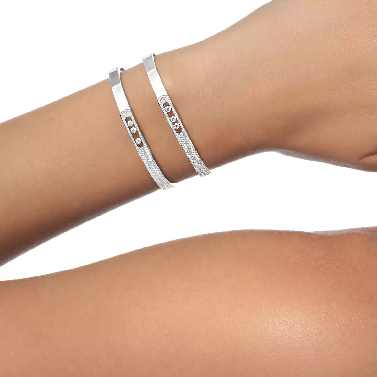 [Elowen Schmuck]Move Noa Roségold Pavé-Diamant-Armreif