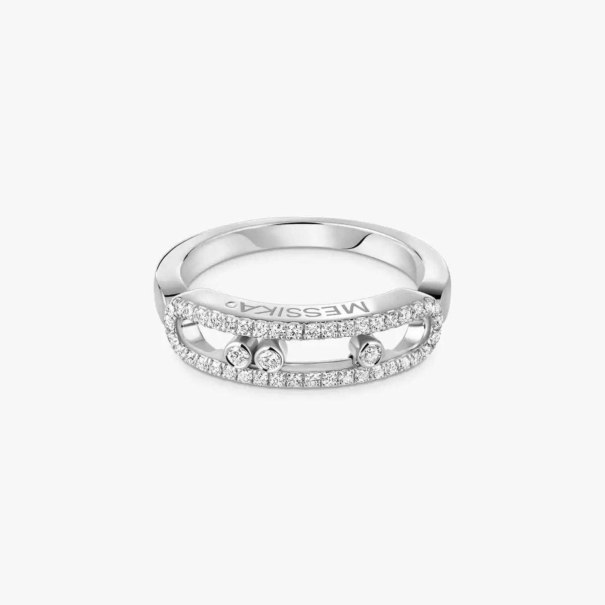 [Elowen Schmuck] Baby Move Goldring mit pavégefassten Diamanten