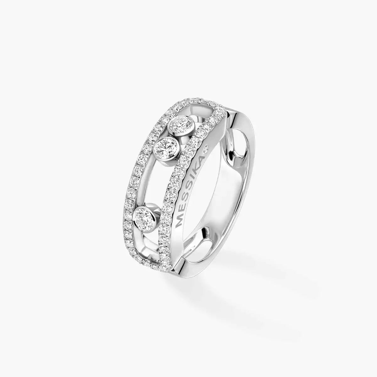 [Elowen Schmuck] Goldring mit pavégefassten Diamanten