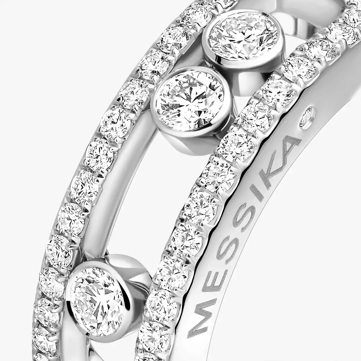 [Elowen Schmuck] Goldring mit pavégefassten Diamanten