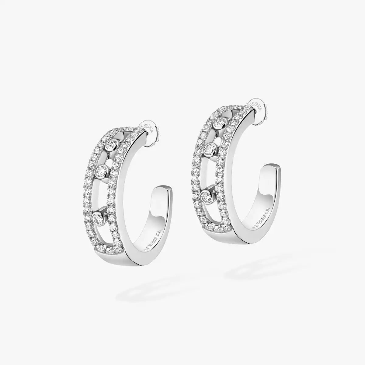 [Elowen jewelsry]Diamant-Pavé-Creolen Move
