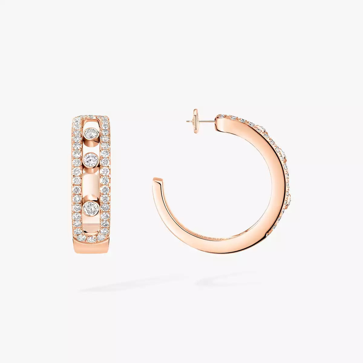 [Elowen jewelsry]Diamant-Pavé-Creolen Move
