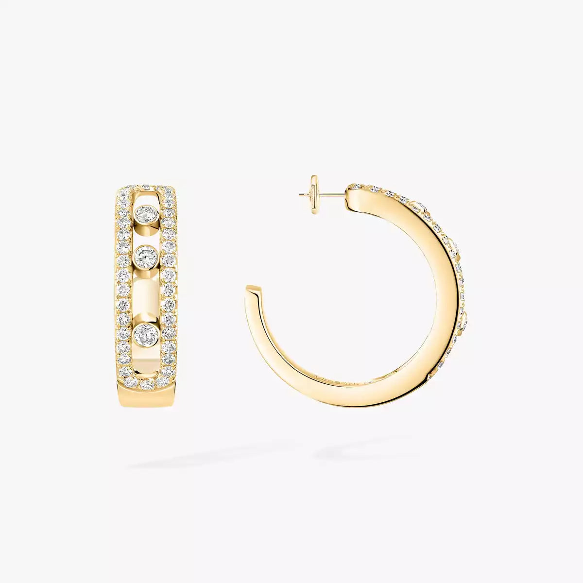 [Elowen jewelsry]Diamant-Pavé-Creolen Move