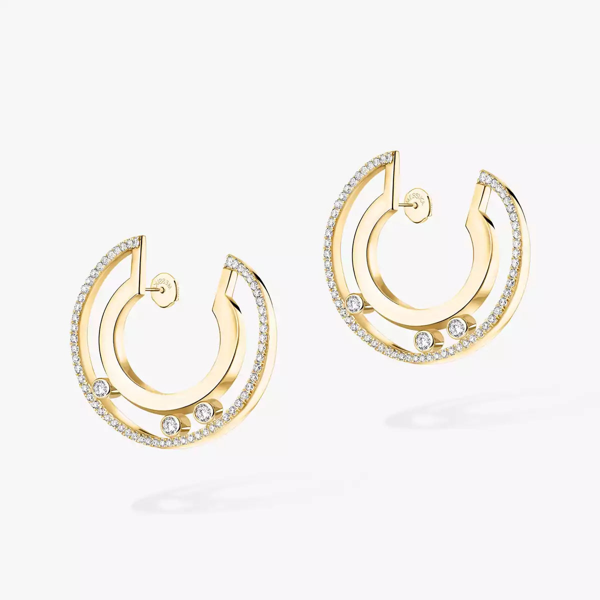 [Elowen jewelsry] ロマーヌ スモール ダイヤモンド フープピアス