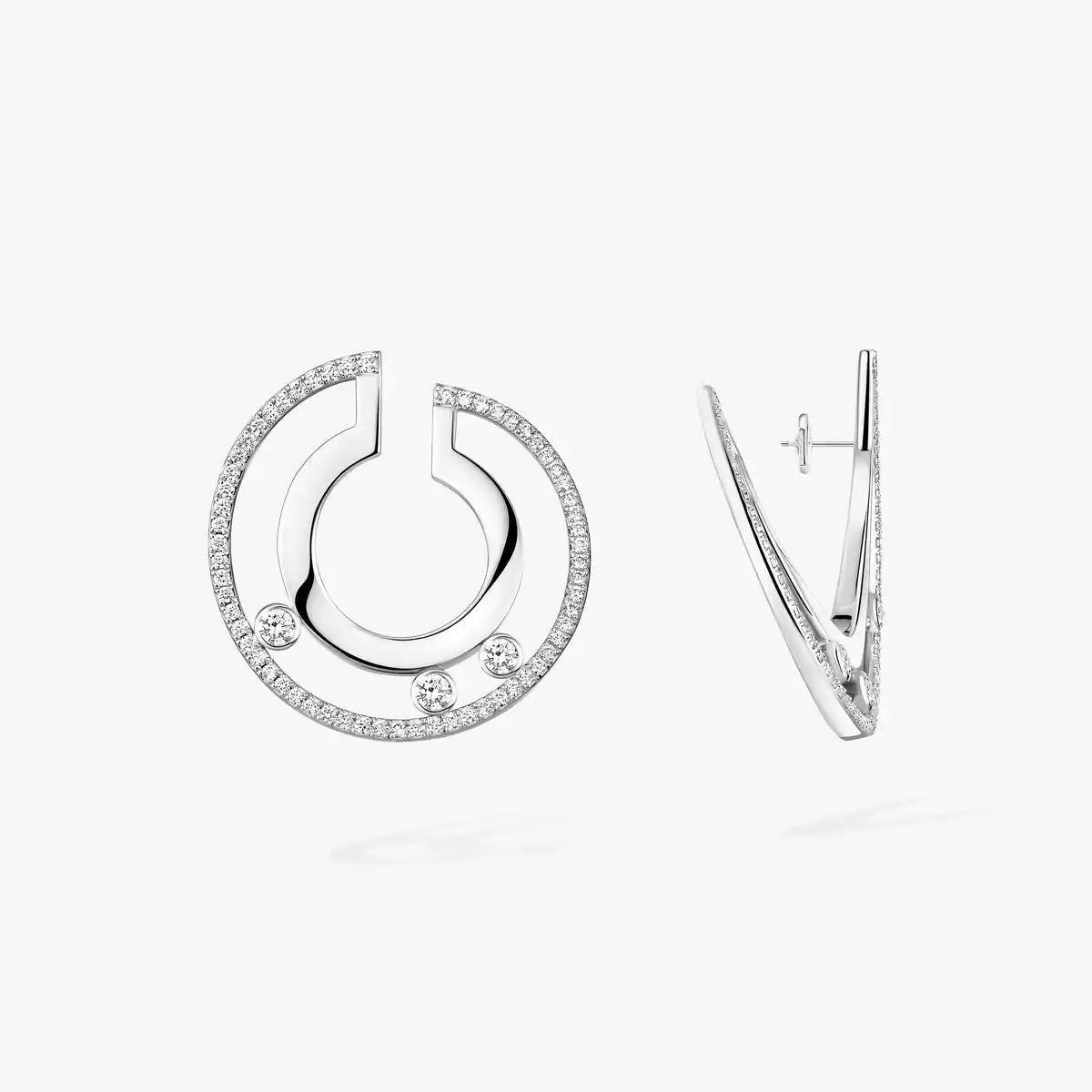 [Elowen jewelsry] ロマーヌ スモール ダイヤモンド フープピアス