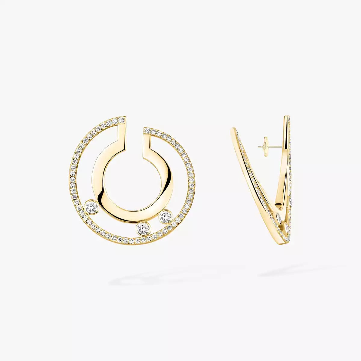 [Elowen jewelsry] ロマーヌ スモール ダイヤモンド フープピアス
