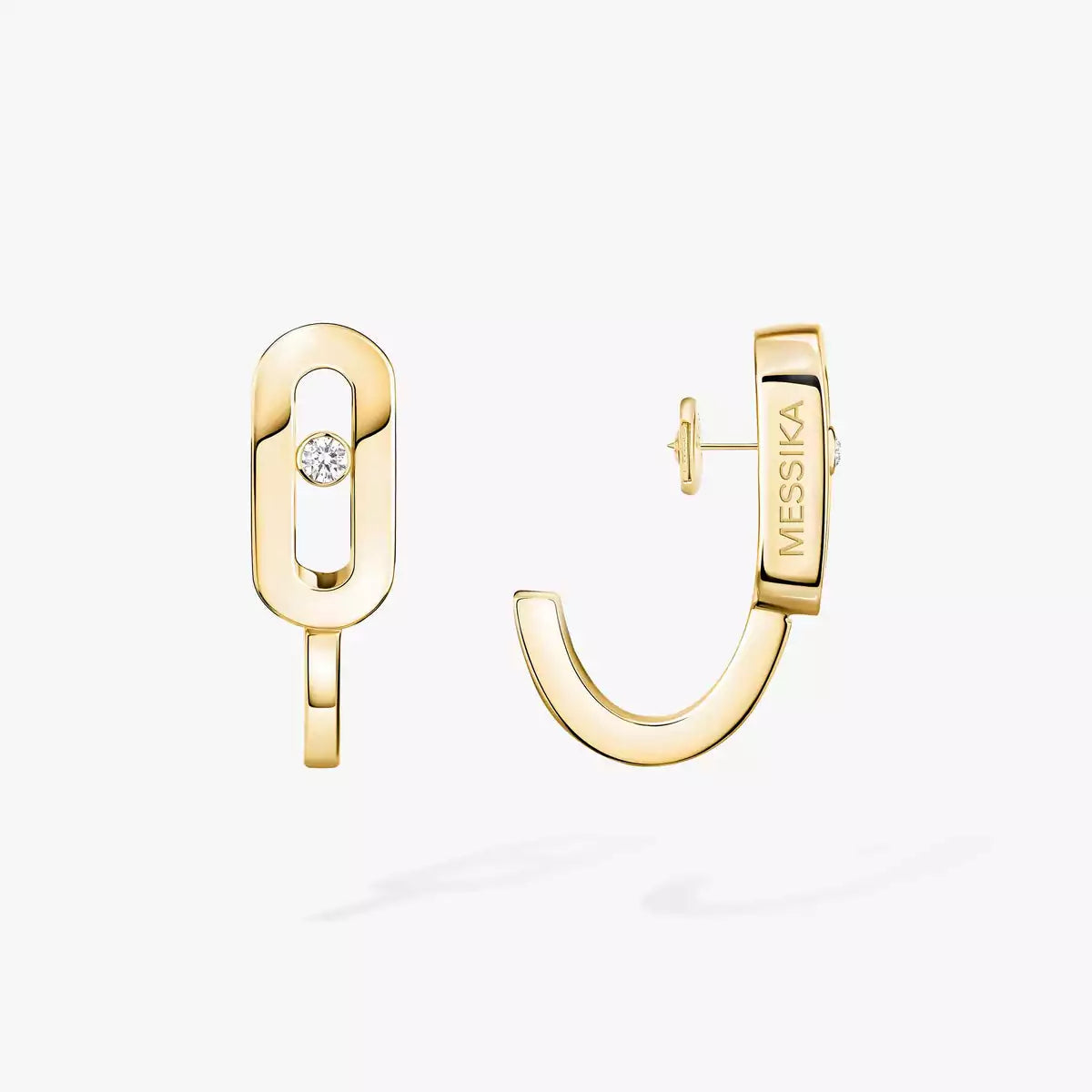 [Elowen jewelsry]Diamond Mini Hoop Earrings Move Classique