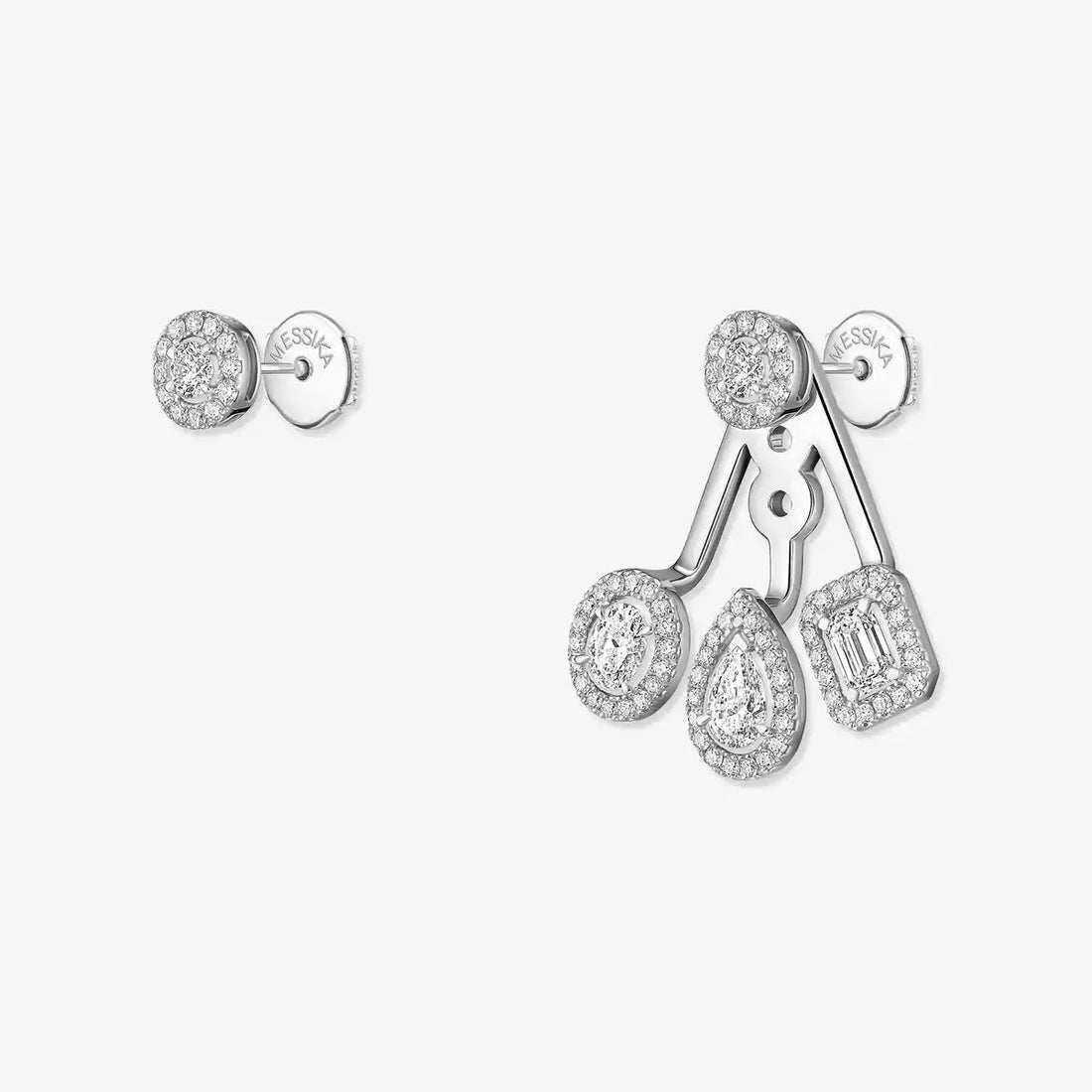 [Elowen jewelsry] My Twin Trio  Diamond Earrings