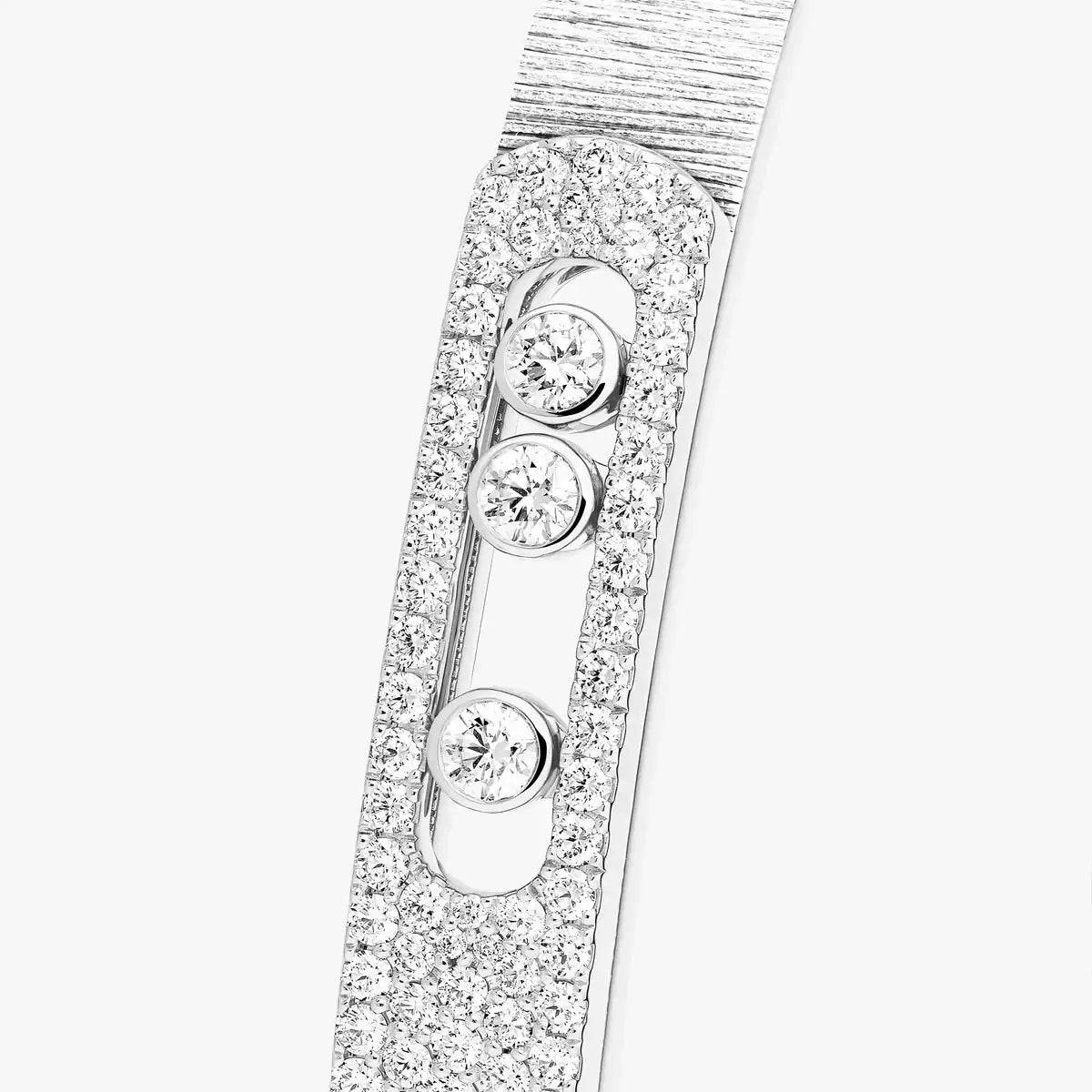 [Elowen jewelsry]Move Noa Ciselé half pavé bangle
