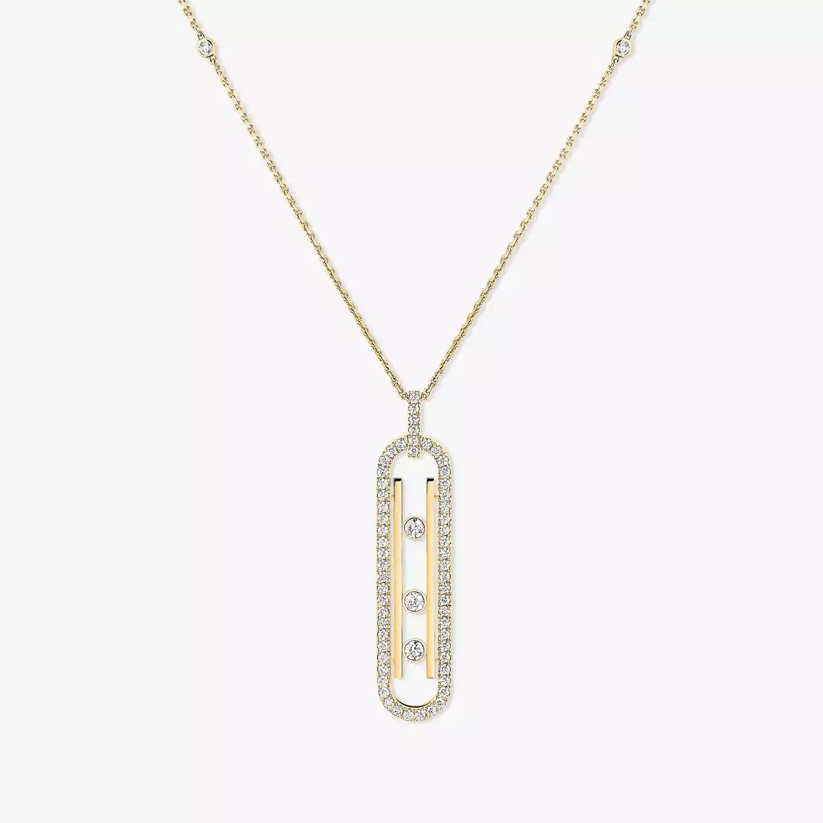 [Elowen jewelry]ダイヤモンドネックレス Move 10Th
