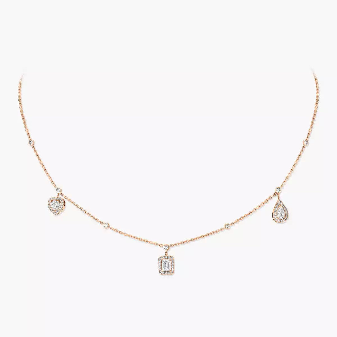 [Elowen jewelsry]My Twin Diamond Necklace in Silver