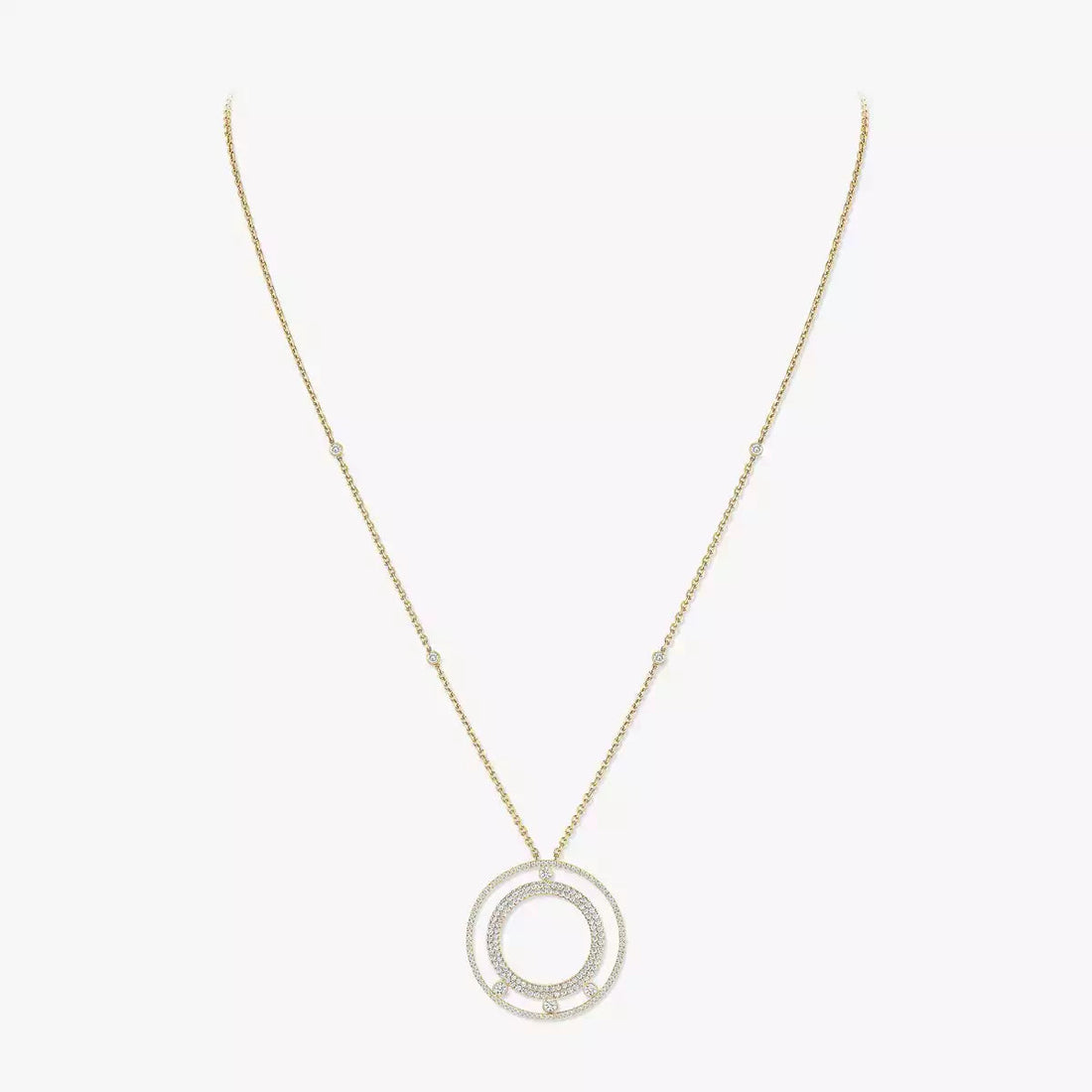 [Elowen jewelsry]Move Romane Long Pave_-Set Diamond Necklace