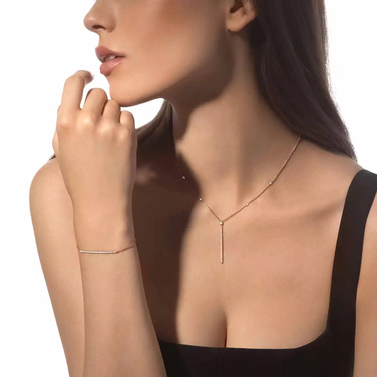 [Elowen jewelsry]Diamond Thin Bangle 0.15ct My Twin Toi & Moi