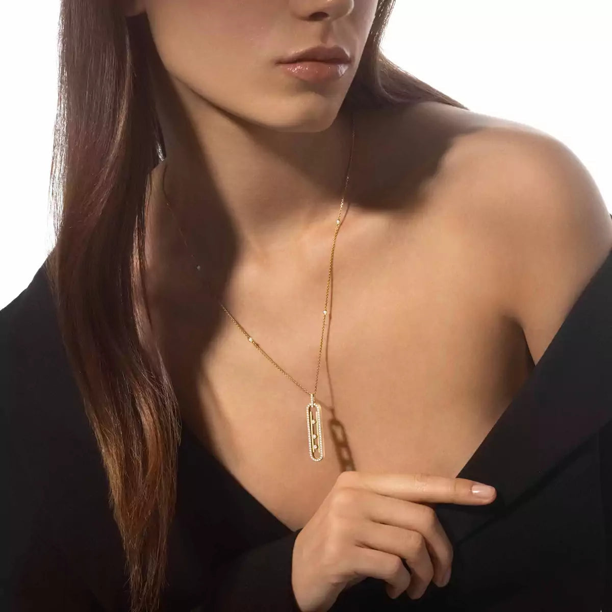 [Elowen jewelry]ダイヤモンドネックレス Move 10Th