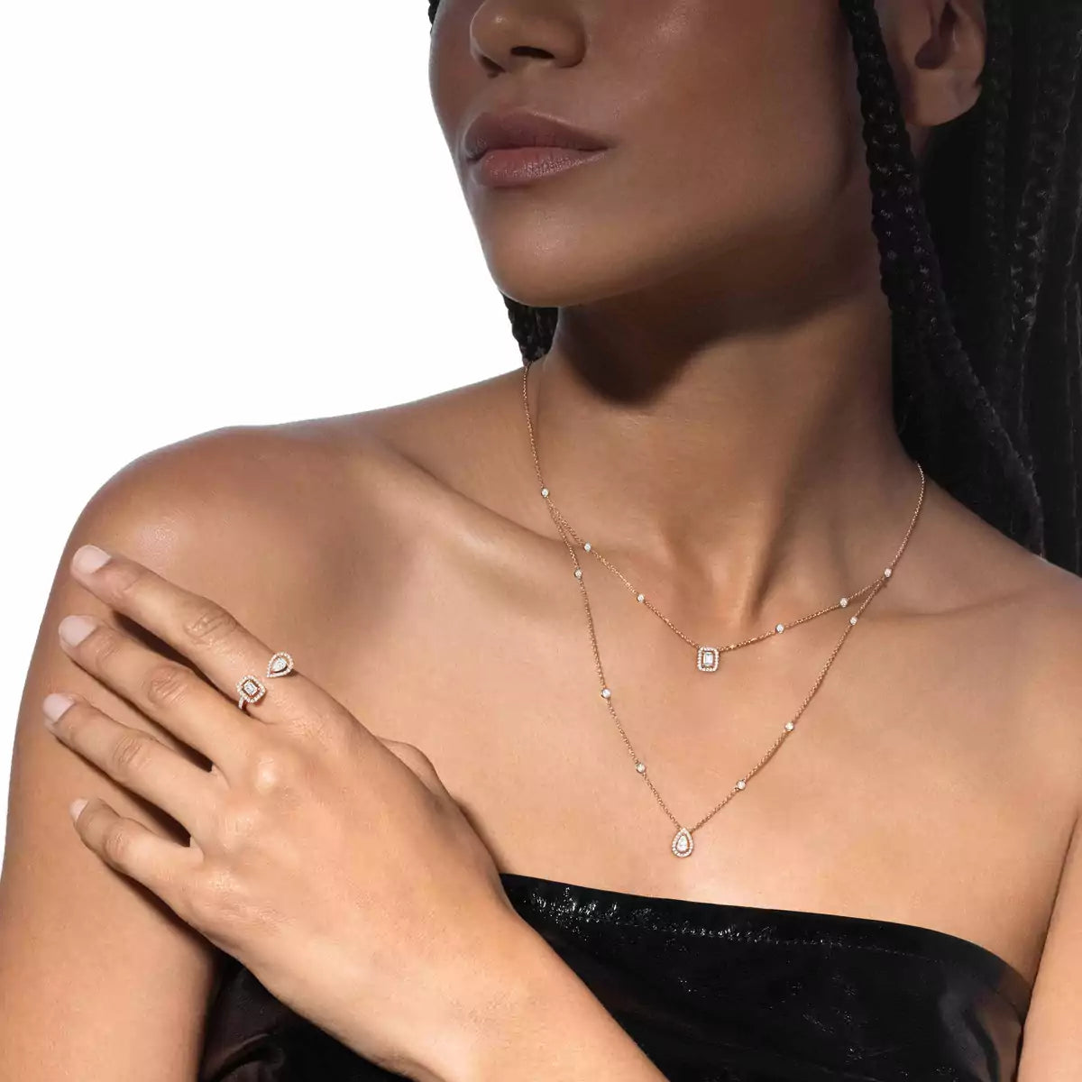 {
  "Elowen jewelsry": "Elowen ジュエリー",
  "Diamond Necklace My Twin 2 Rows": "ダイヤモンドネックレス My Twin 2連"
}