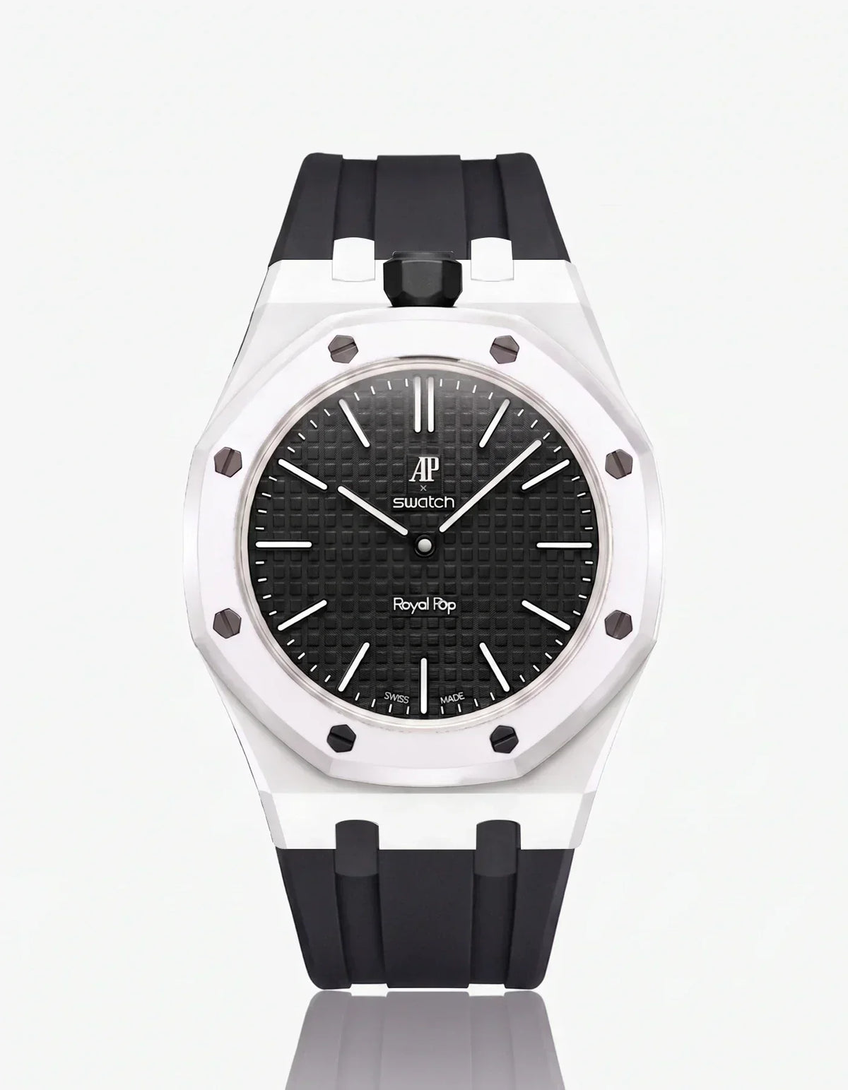 Silikonarmband & Gehäuse Royal Pop Ocho Negro (Farben anpassbar)