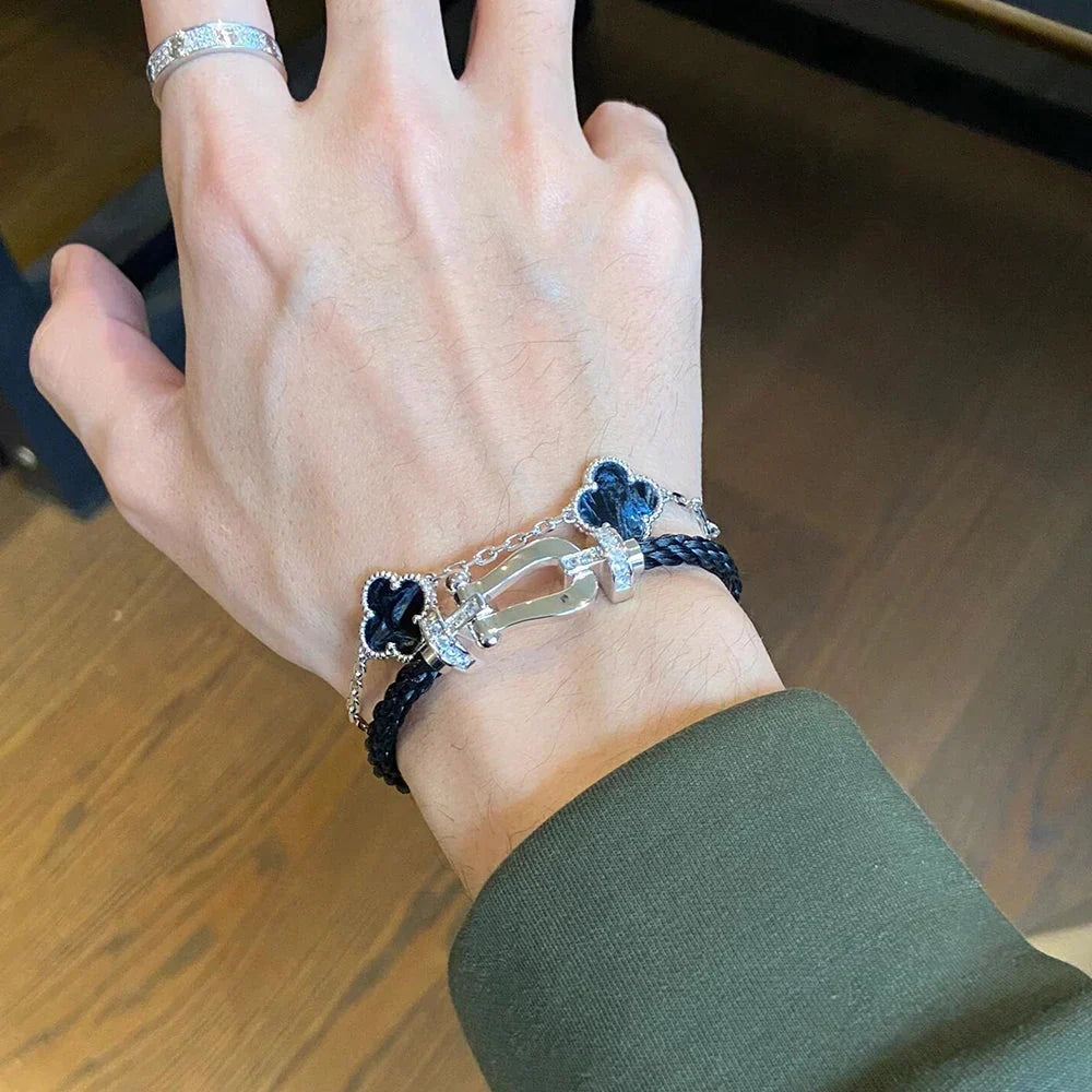 [Elowen jewelsry ]CLOVER 5 MOTIF PIETERSITE BRACELET COLLECTION