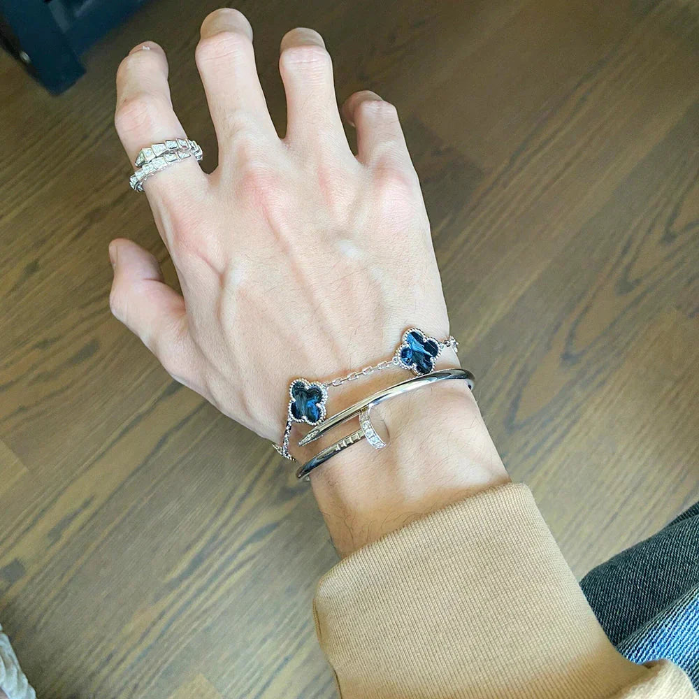 [Elowen jewelsry ]CLOVER 5 MOTIF PIETERSITE BRACELET COLLECTION