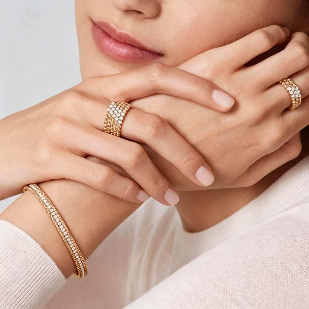 [Elowen Schmuck] DREIREIHIGER DIAMANTRING