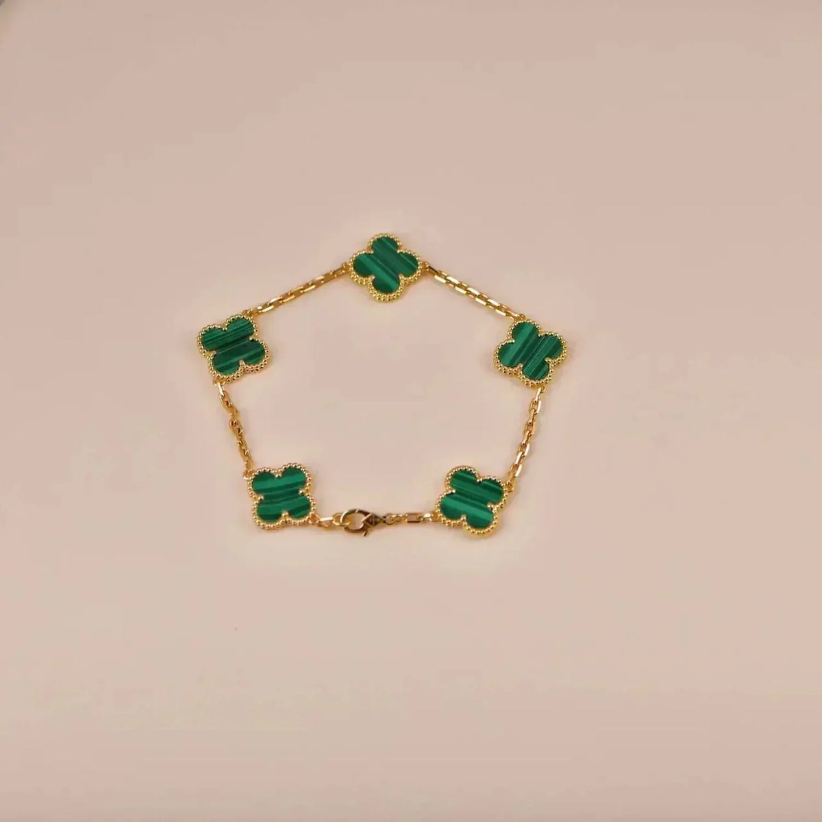 [Elowen Schmuck] CLOVER 5-MOTIV MALACHIT-ARMBAND KOLLEKTION